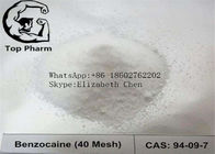 Benzocaine Cas 94-09-7 مسحوق مخدر موضعي عالي النقاوة مسحوق بلوري أبيض لبناء الجسم