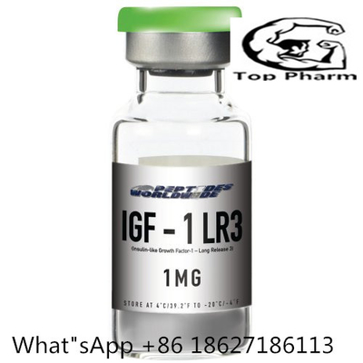 IGF-1 LR3 CAS 170851-70 مسحوق مجفف بالتجميد يزيد من كتلة العضلات الهزيلة هرمون النمو البشري الببتيد لكمال الأجسام